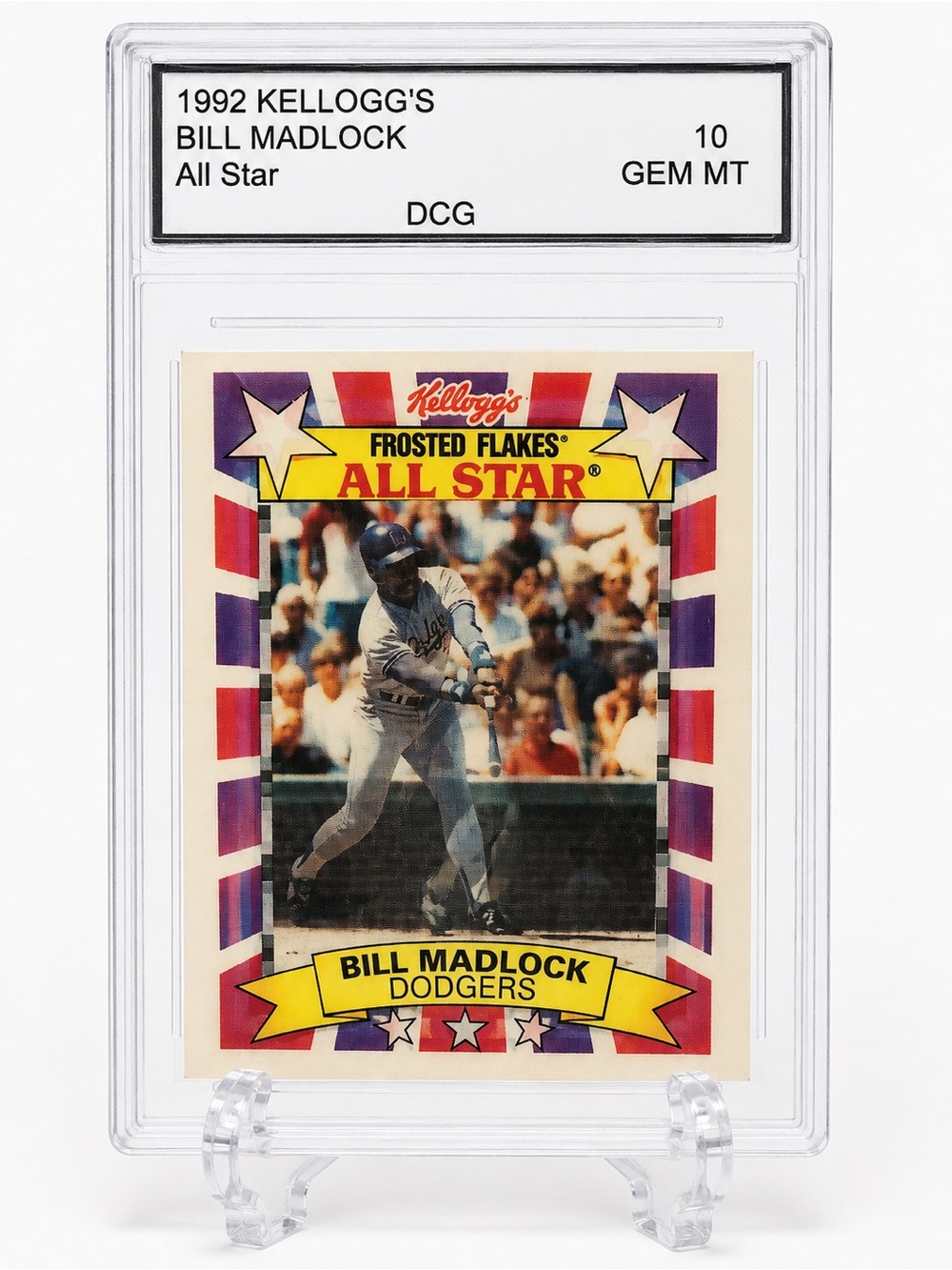 Kellogg's Bill Madlock All Star Baseball Card - LA Dodgers